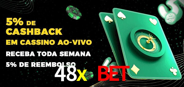 Promoções do cassino ao Vivo 48x bet